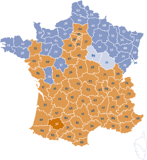 carte des délais de livraison en Express